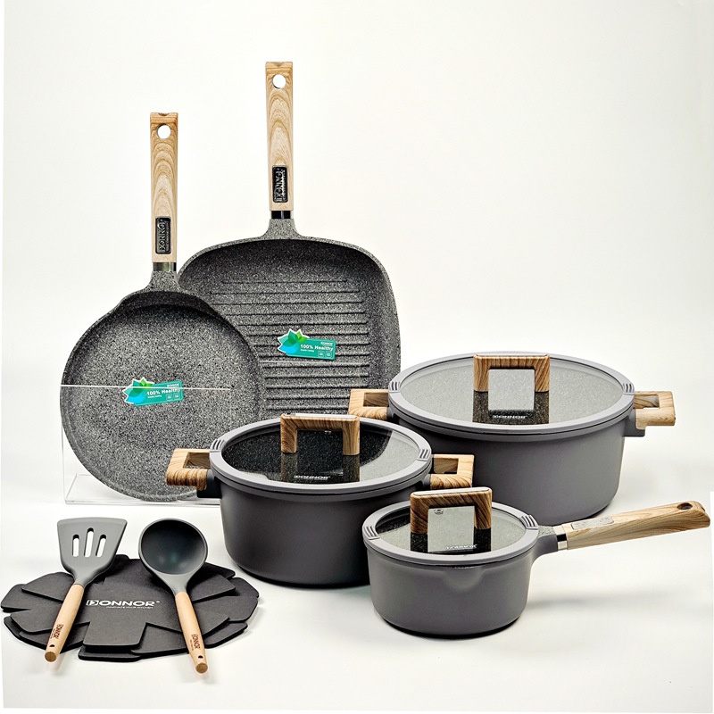 13pcs Granite Nonstick Cookware set 13-piece set of Malan marble non-stick cookware details Picture
