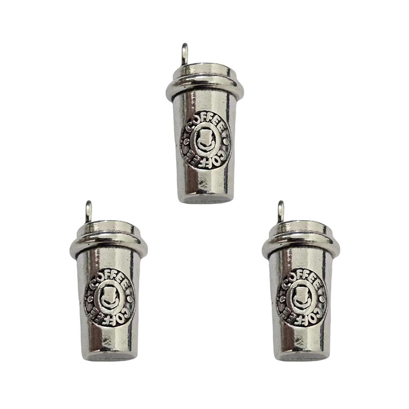 DIY zinc alloy jewelry accessories, coffee cups, water cups, pendants, daily necessities, necklace sets, keychains, pendants