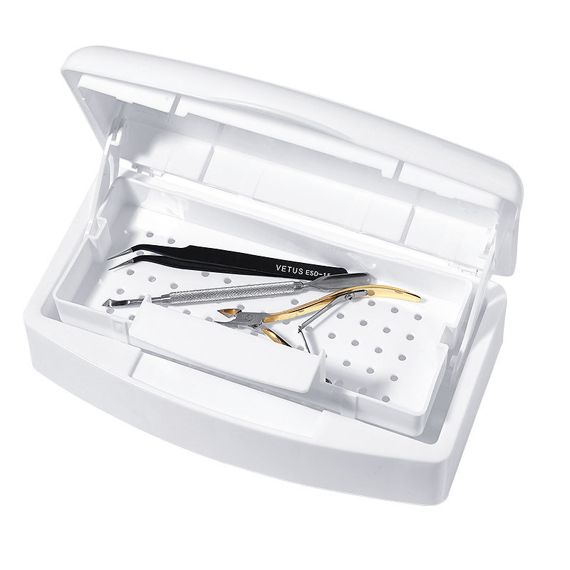 Nail polish disinfection box, alcohol disinfection box, filter cleaning nail polish cleaning box, cleaning box, sterilization box, tool box shanilak Specification image