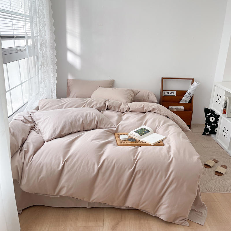 Cotton Autumn And Winter Thickened Four-Piece Cotton Dormitory Three-Piece Solid Color Ins Hotel 1.8M Wholesale details Picture
