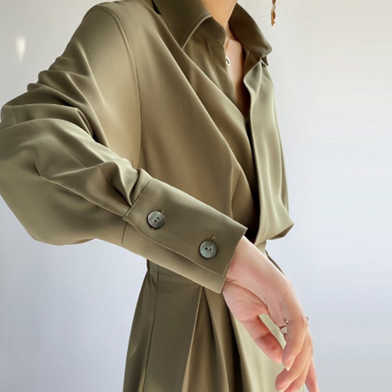 Spring and Autumn's new French niche dress 2022 Women's design sense Autumn long-sleeved socialite style slimming wholesale details Picture