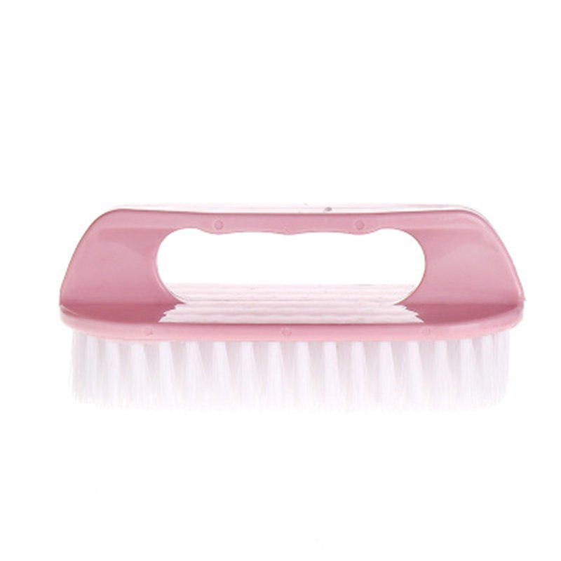 Large oval plastic laundry brush with handle, plain household cleaning brush, clothes brush, board brush, shoe brush in stock Application Scenario