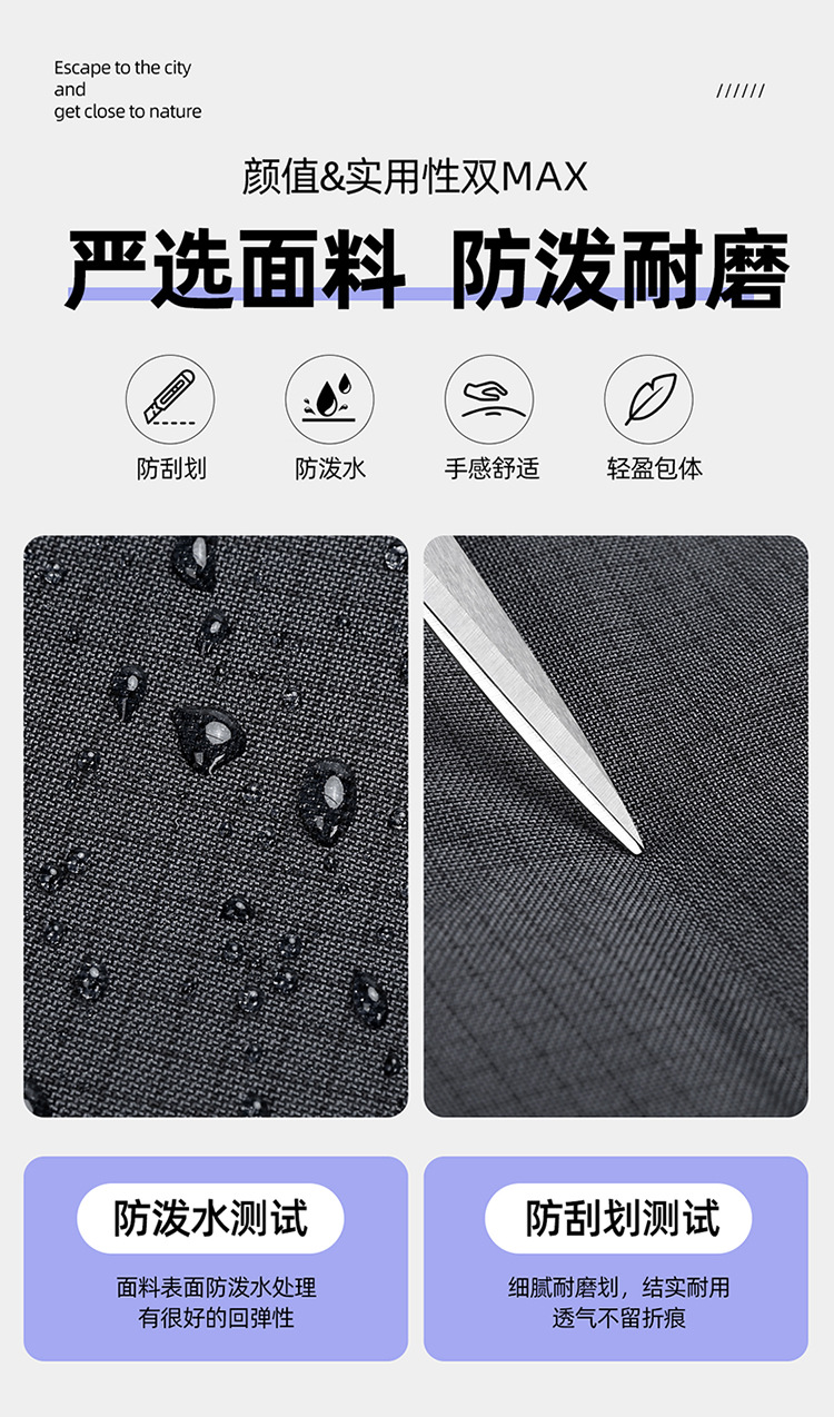 跨境单品双肩包书包背包学生大容量男女同款通勤时尚新潮韩版百搭详情10