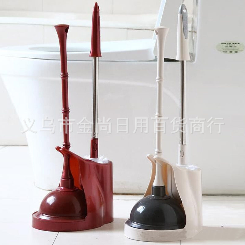 Household toilet brush plunger, long-handled toilet brush, cleaning without blind spots, squat toilet brush, toilet brush set details Picture
