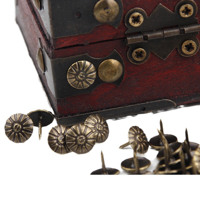 11*16MM thickened chrysanthemum bubble nail sofa box cabinet antique bronze iron nail chrysanthemum bubble nail hardware round head soft Item Picture