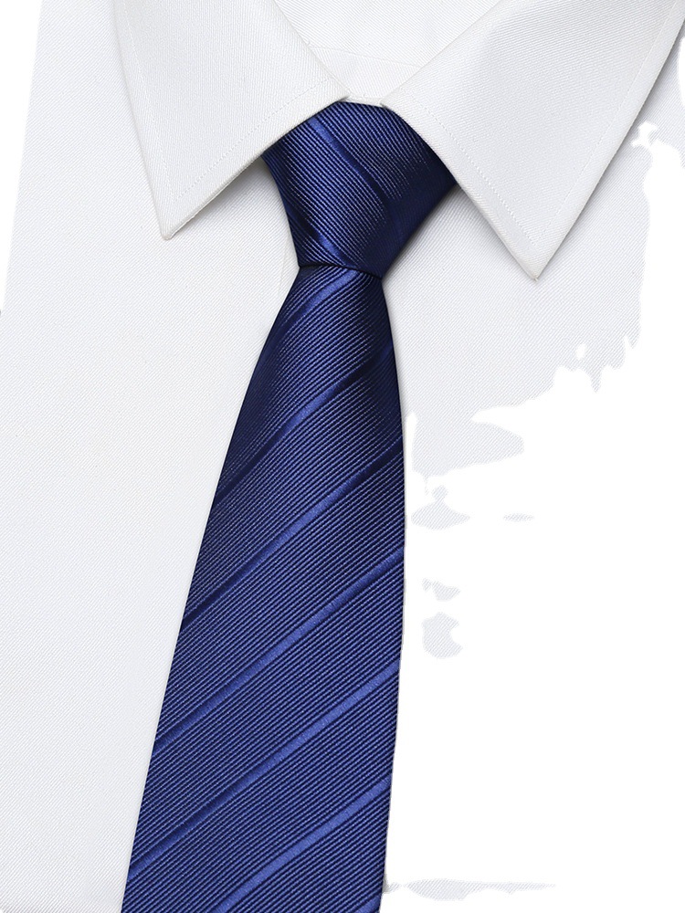 Tie Male Formal Zip Wedding Groom Male Business Hand Tie Blue High-End Lazy Free Knot A Pull Specification drawing
