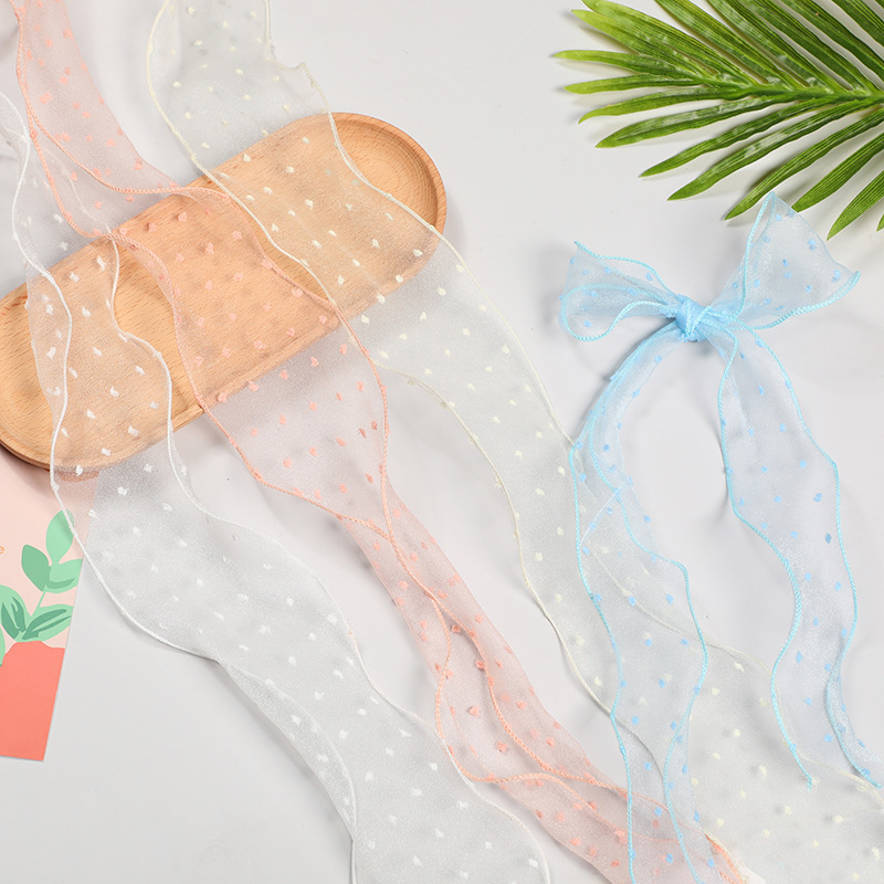 日韩蝴蝶结飘带发圈礼品包装材料汉服超仙头饰厂家定制