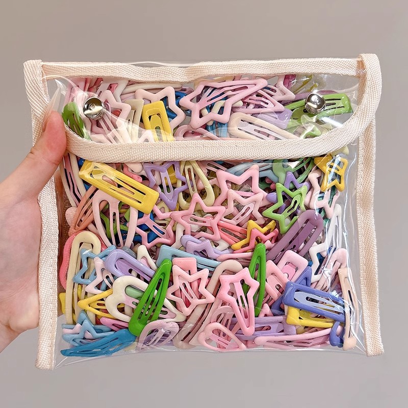 Children's cute star hair clips 2025 new style Side Liu forehead loose hair bb clips Hair clip clip Headwear wholesale details Picture