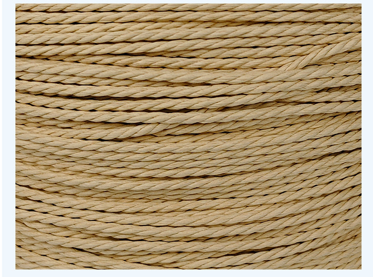 纸藤编织材料手工藤条4mm防水牛皮三股纸绳 藤椅家具编织多色批发详情10