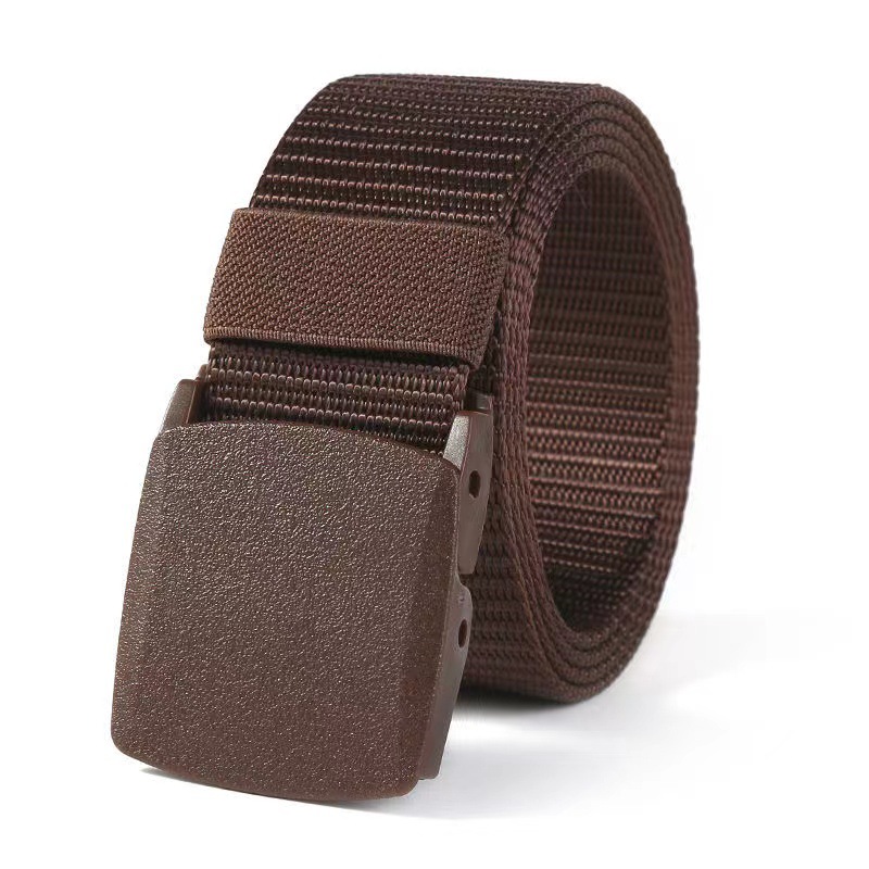 Canvas nylon men's and women's outdoor student tactical non-metal anti-allergy military training belt belt security check belt Specification image
