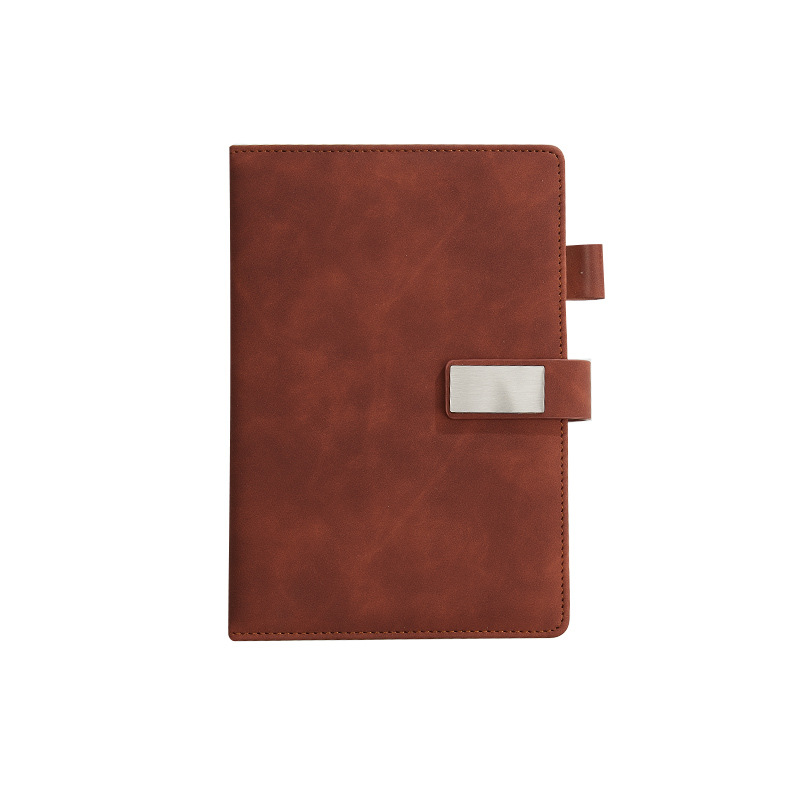 Wholesale Simple Sheepbark Business Notebook A5 Office Notepad Imitation Leather Gift Notebook Printed Logo Item Picture