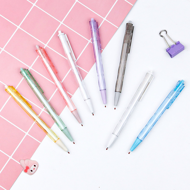 Press the rhombus-shaped practice pen, a simple press gel pen, half-needle tube ST core, 0.5mm student signature gel pen Application Scenario