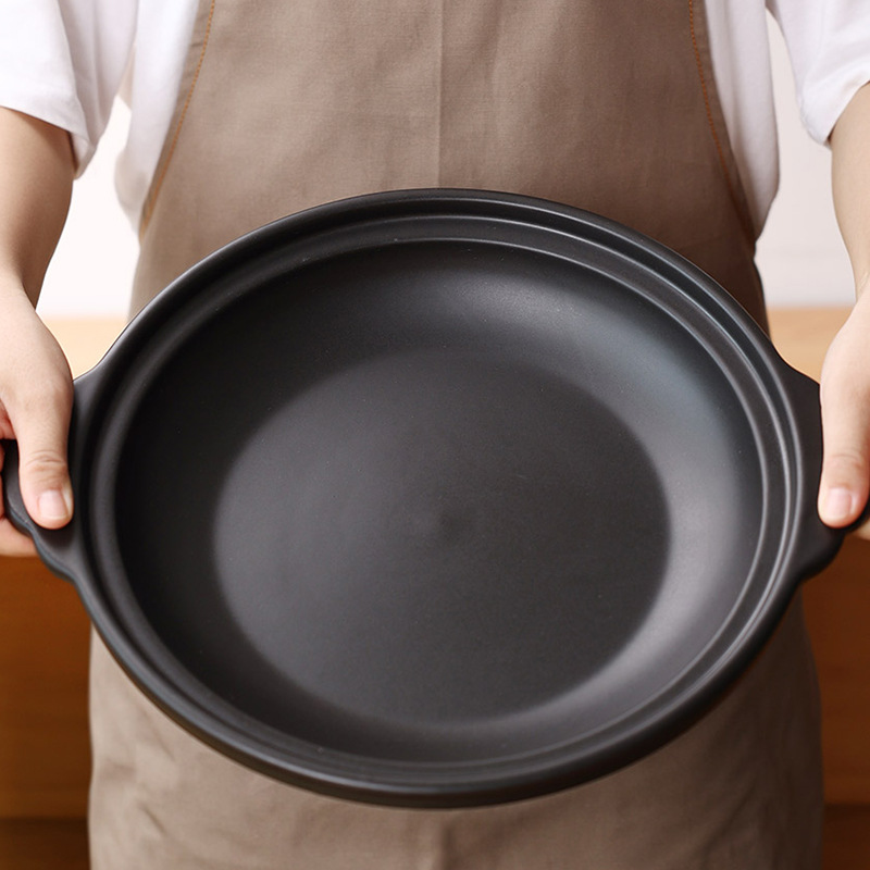 CNNB Chinese retro clay pot household high-temperature resistant shallow pot 煲仔饭 Special clay pot restaurant commercial ceramic Application Scenario