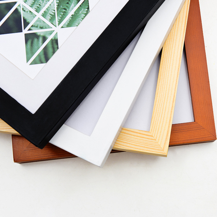 Jigsaw Solid Wood Picture Frame Manufacturers 4K8k Hanging Wall Picture Frame A3a4 Table Studio Mounted Wooden Picture Frame Can Print Logo details Picture