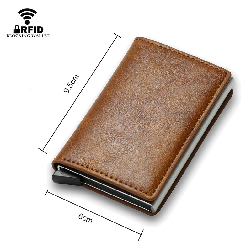 RFID anti-theft card, automatic pop-up card case, ultra-thin credit card, metal card case, men's multi-card position wallet, carbon fiber Application Scenario