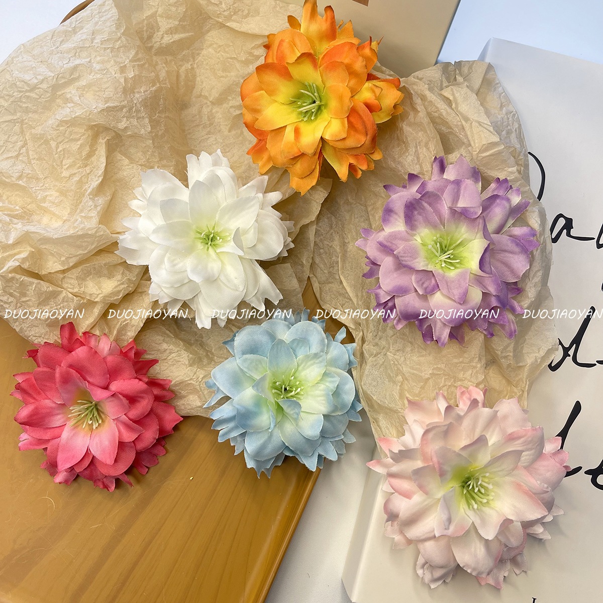 Early spring atmosphere, purple hairpin, rose butterfly hairpin, super fairy-like photo, high-end side hairpin accessory for women Application Scenario