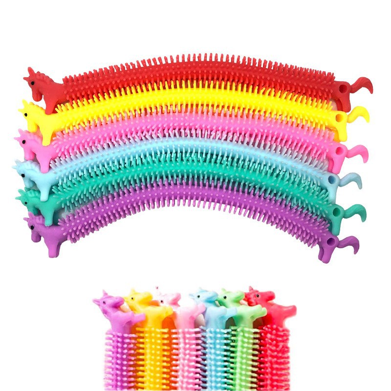 Cross-border Unicorn Lala Le Bracelet tpr soft Rubber Release and Stress Relief Noodle Cartoon Color Stress Relief Bracelet toy Item Picture