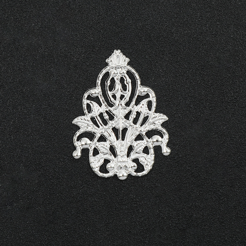 New Chinese Style Diy Hairpin Shaking Fringe Accessories Hairpin Hand Pendant Alloy Material Crescent Flower Piece Wholesale Specification drawing