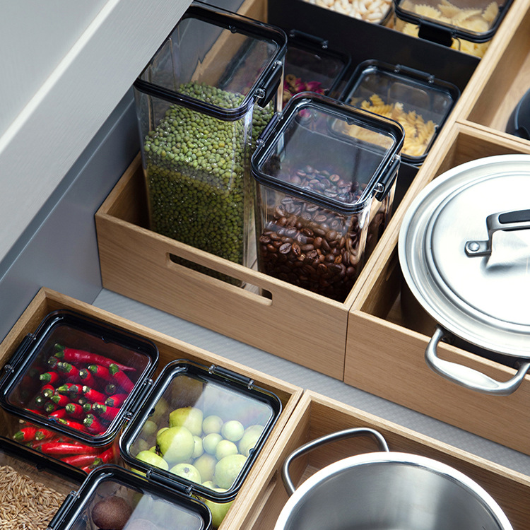 Sealed Jar Plastic Food Jar Storage Storage Jar Storage Jar Storage Jar Cereal Cereal Kitchen Snack Refrigerator Storage Box Application Scenario