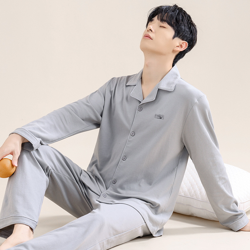 男士家居服实物图
