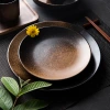 Steak plates, Western dining plates, tableware, hotel household plates, ceramic salad plates, Japanese high-end style, cross-border gifts details Picture