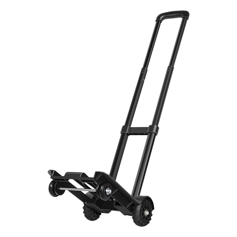 7bd hand-pulled cart, portable trailer, light luggage cart, household express delivery pick-up cart, cargo trolley, folding trolley Application Scenario