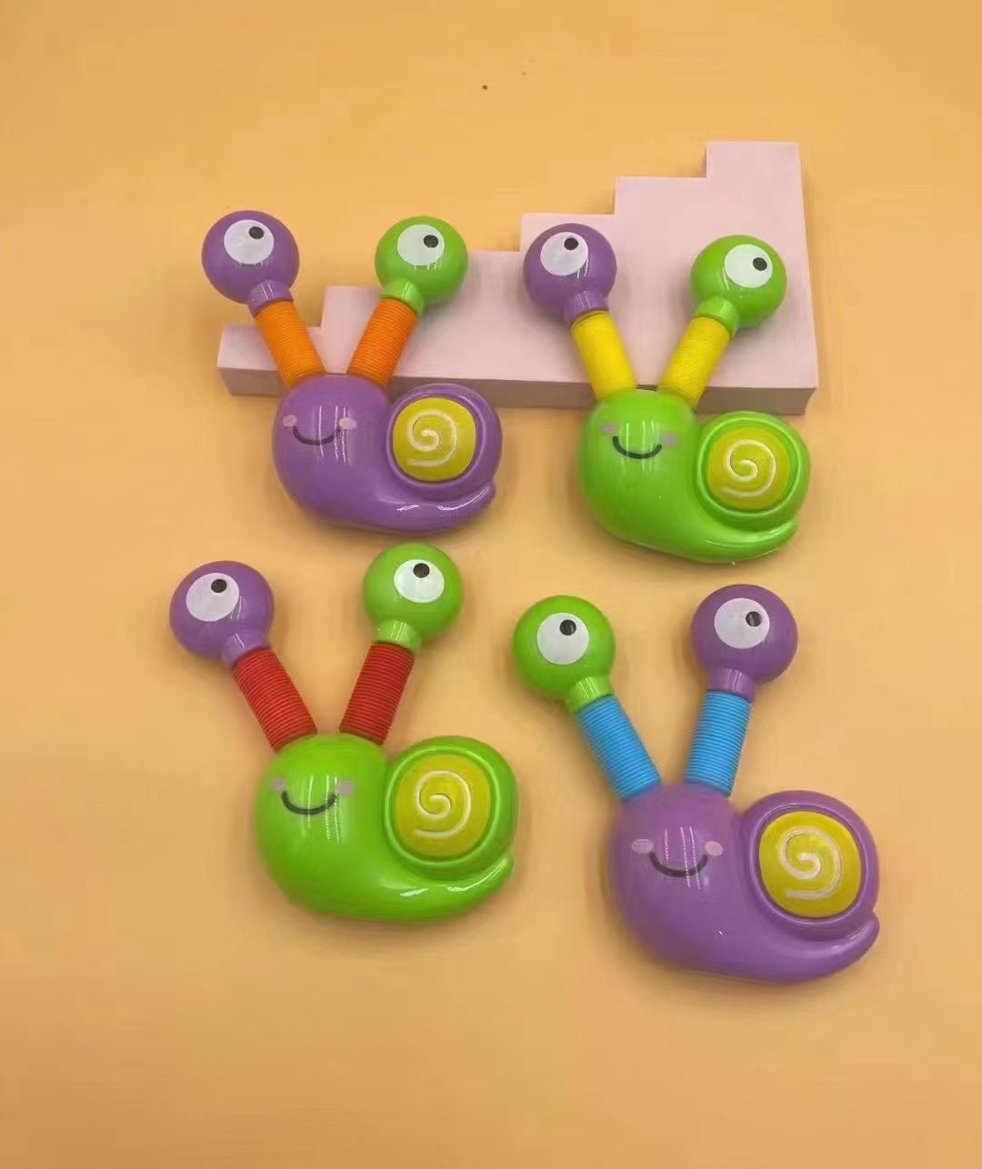 Cross-border new product: Educational and stress-relieving snail telescopic tube toy, release telescopic tube, stretch snail with light pressure relief tube Specification image