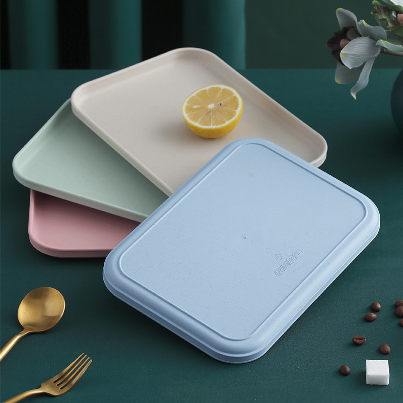 Bandeja de té taza de sala de estar bandeja de taza de té hogar rectangular taza de agua bandeja de taza de té bandeja de frutas nordic ins plastic Application Scenario