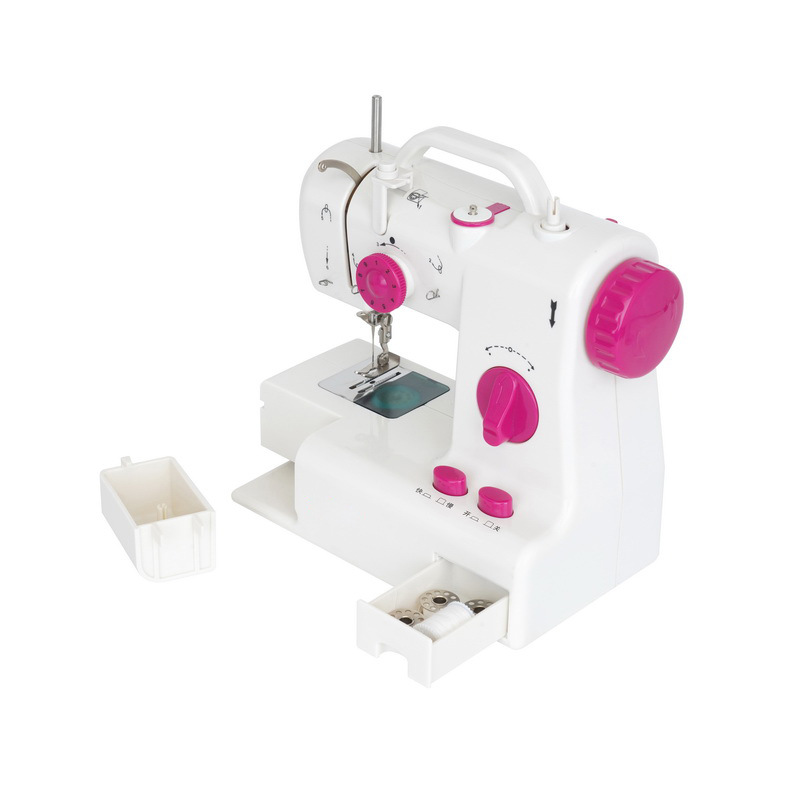 Wholesale 318 Cross-border selected household multi-functional sewing machines, mini portable sewing machines with handles, thick sewing machines details Picture