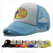 Children's sponge mesh hat Bass pro shops printed baseball cap Summer outdoor shade casual cap