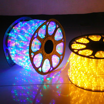 彩虹管LED圆二线灯串灯带 户外亮化工程光节霓虹灯装饰灯户外防水
