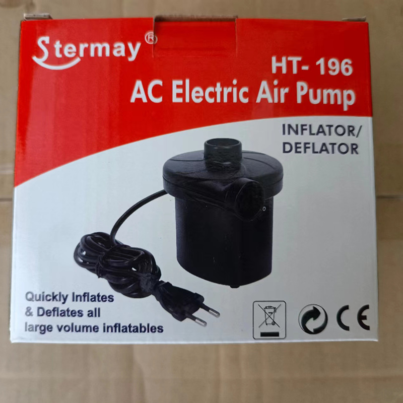 Stermay HT-196 inflatable electric pump, pool swimming equipment air pump, vacuum pump, dual-purpose for pumping and charging