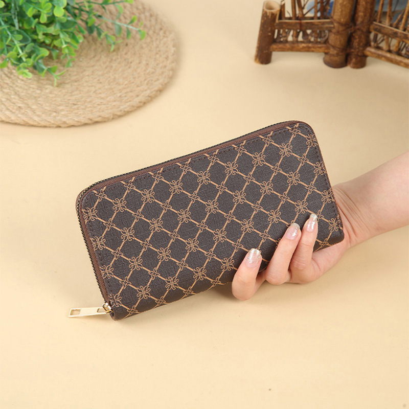 Business Fashion New Universal Clutch Bag Big Brand Style Long Zipper Purse Women's Clutch Bag Change Card Bag details Picture