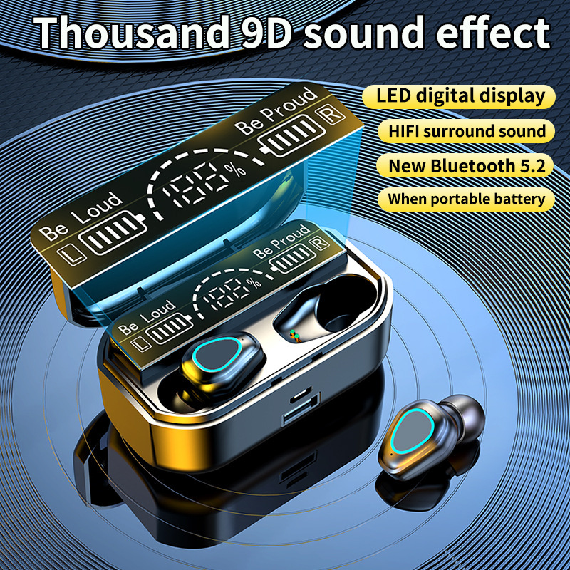F9新款私模跨境电商双耳数显tws带充电宝功能5.0蓝牙耳机详情图3