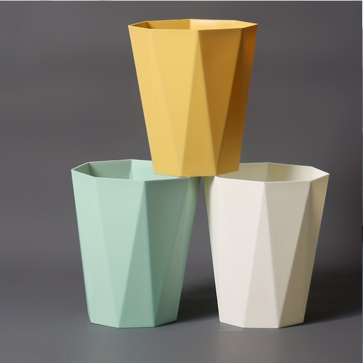 Large wastebasket for household toilet, large-capacity plastic bucket for living room, lidless, high-end and simple garbage bin