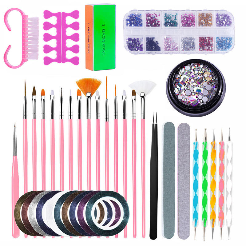 Hot-selling nail tool sets: nail lamp, grinding machine, nail file, painting pen, nail set shanilak Specification image