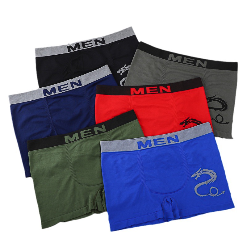 Men Fashion Boxers Foreign Trade Southeast Asia Pattern Comfortable Breathable Boxers Manufacturers Straight Batch Item Picture