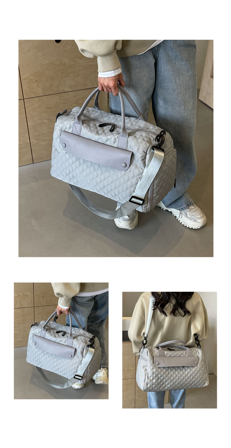 新款旅行包短途出差行李包女大容量运动健身包女士单肩斜挎手提包详情16