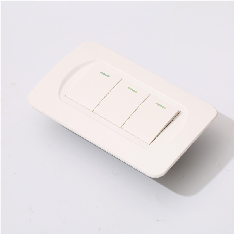 外贸批发美式开关118开关墨西哥墙壁开关PC阻燃哥伦比亚开关