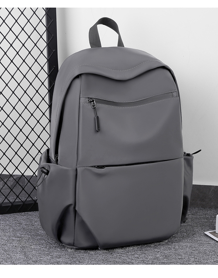 跨境外贸2025新款男士通勤双肩包大容量简约背包学生书包电脑包详情21