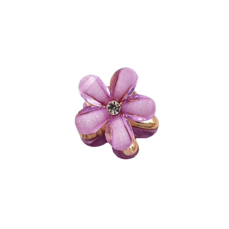 Super fairy flower small claw hair clip, side hair root girl clip, shark hair accessory, bow headwear, bangs, broken hair pic 5
