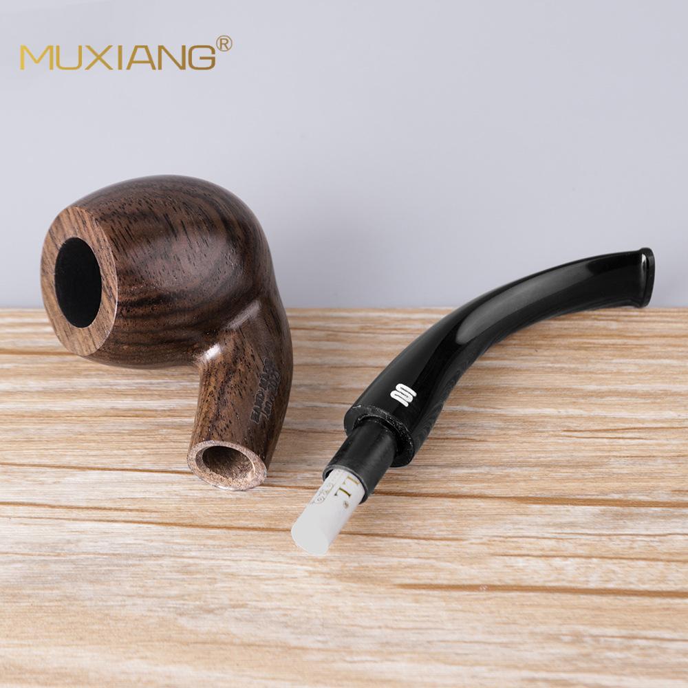 木香黑檀木烟/实木烟斗烟丝细节图