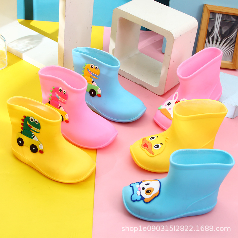 Children's rain boots, anti-slip rain boots for boys and babies, anti-slip rain boots for girls, students, children and toddlers, waterproof rubber shoes for kids