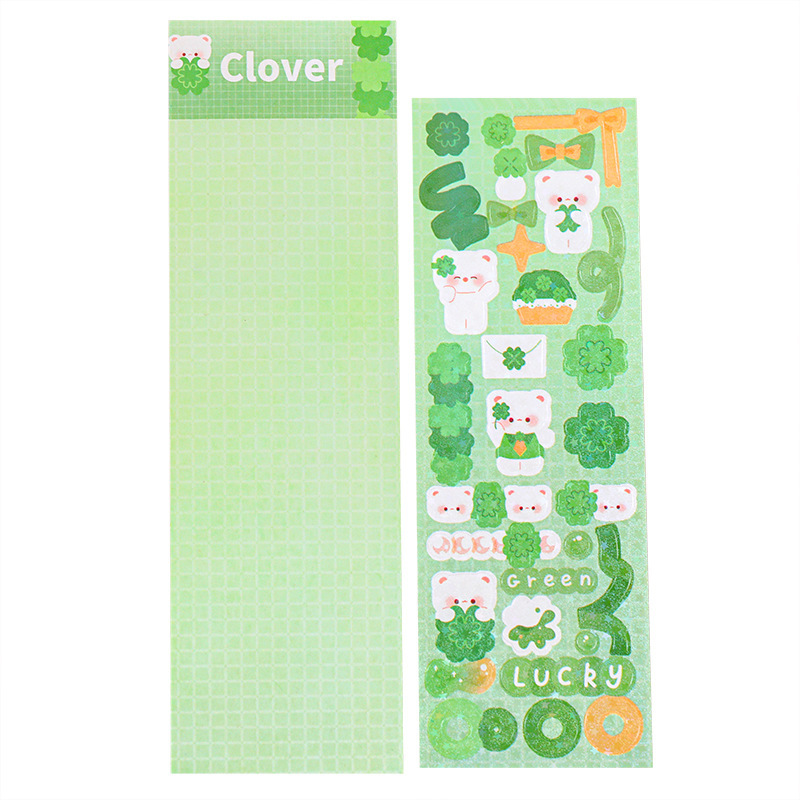 咕卡套装贴纸/儿童diy咕白底实物图