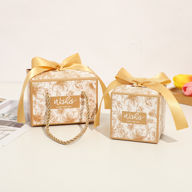 伴手礼结婚喜糖盒子手提式婚礼糖包装盒创意礼品盒订婚纸盒定制详情图3
