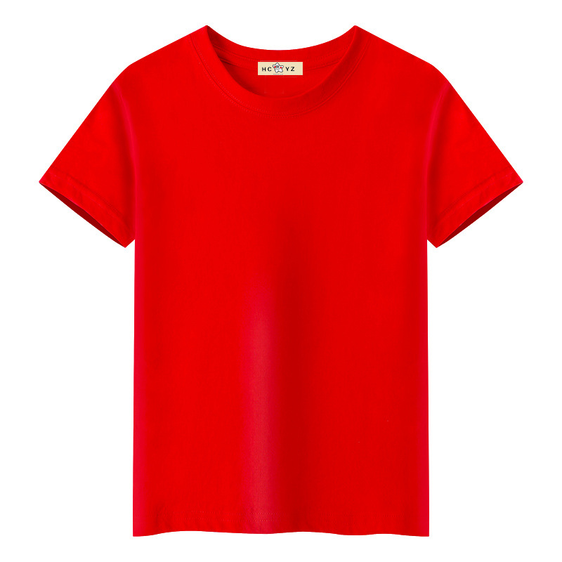 Summer round-neck T-shirt, candy-colored men's short-sleeved student class uniform, half-sleeved wholesale cotton advertising shirt, multi-color short-sleeved men Application Scenario