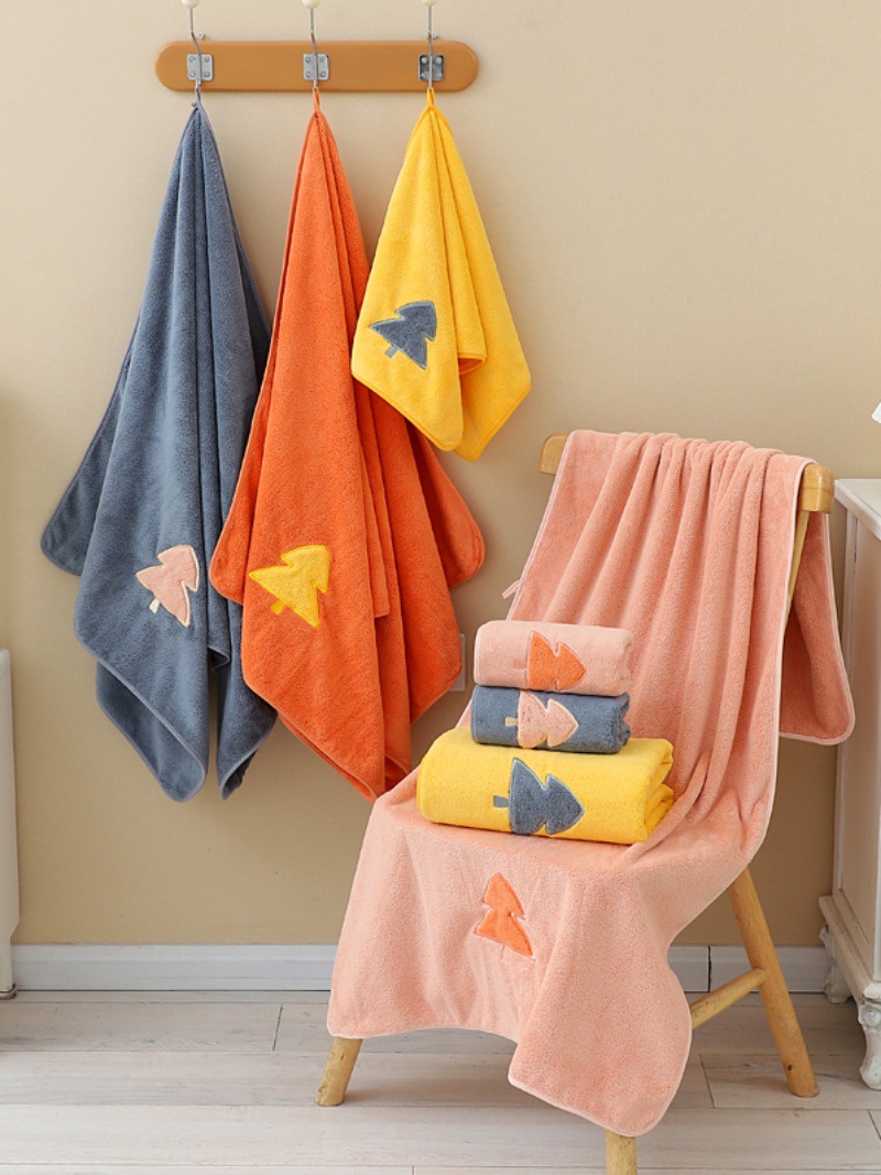 Wholesale [Four Packs] Super Thick Absorbent Towel Bath Towel Face Towel Soft Skin Hair Does Not Drop Adult Quick Dry