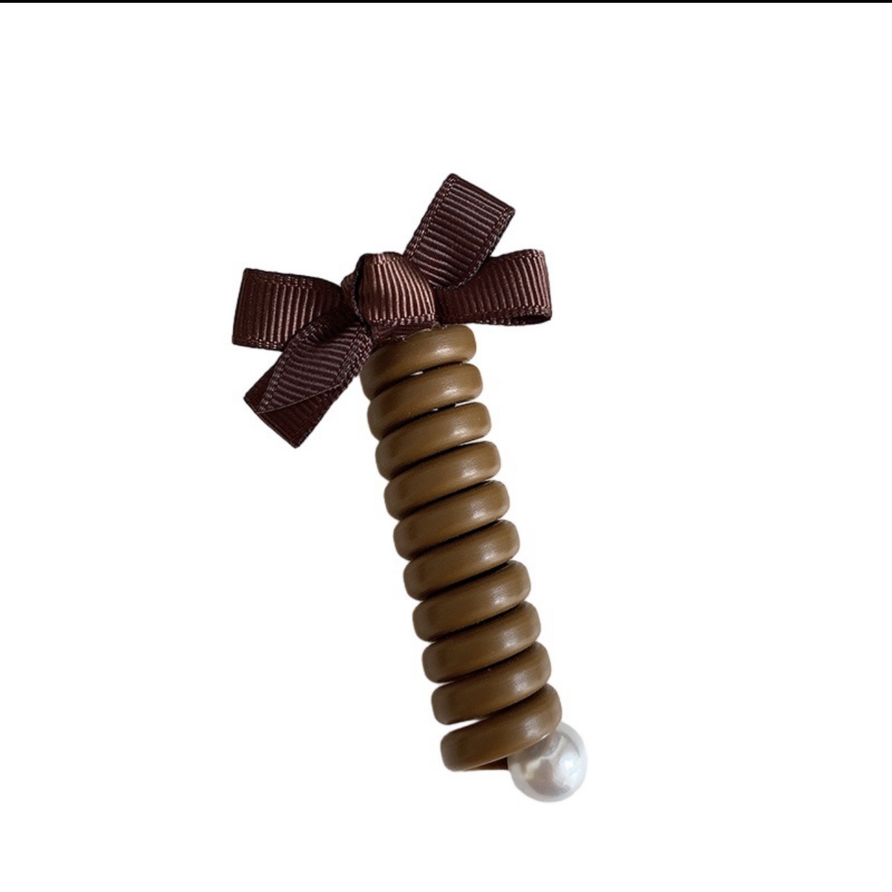 Nuevo estilo japonés lazo rizado línea telefónica rizo pelo cola de caballo alta trenza de burbuja pelo trenzado cuerda de cabeza accesorios para el pelo minimalista Item Picture