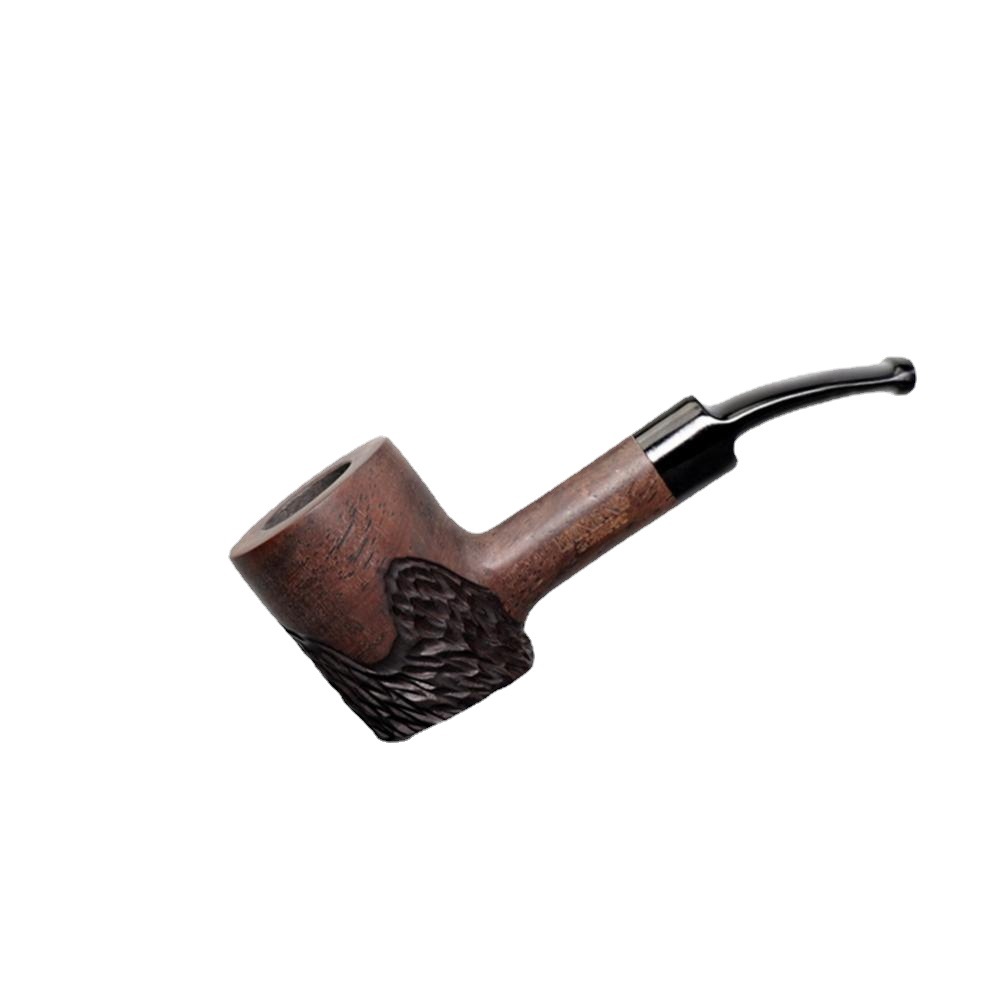 木香手工雕刻白底实物图