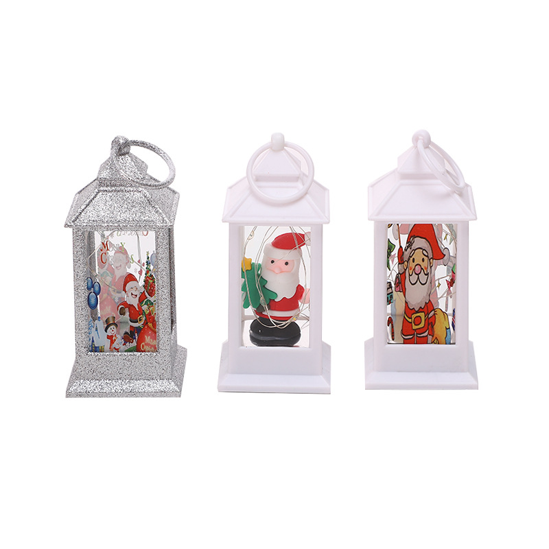 Christmas wind lanterns, cross-border candlesticks, night lights, old man snowman decorations, small lanterns, table ornaments, string lights, ornaments Item Picture